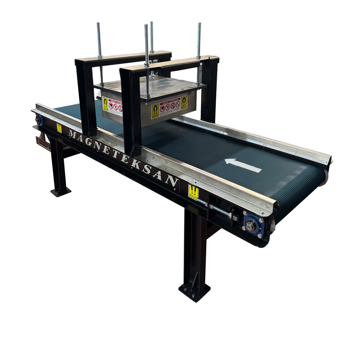 2000x600x900 mm Conveyor-Mounted Hanger-Type Plate Magnet and Drum Magnetic Separator – High-Efficiency Metal Separator