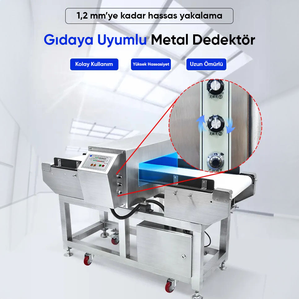 140x82x110 cm Conveyor-Based Metal Detector - Suitable for the Food Industry