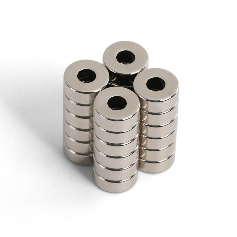 Ø15x5x5 mm - Perforated Neodymium Magnet