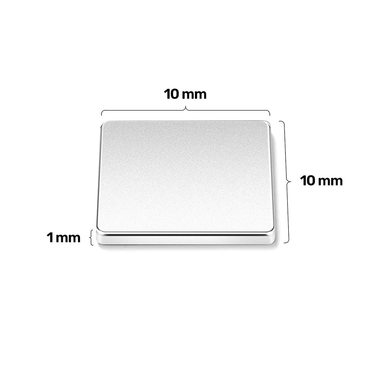 10x10x1 mm Neodymium Square Magnet - Hobby Magnet