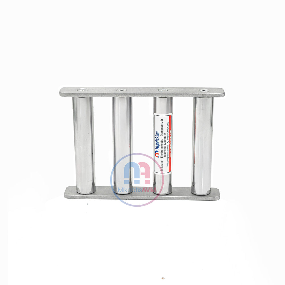 Neodymium Grid Magnet – 4-Bar Magnetic Grid Separator for PE/IBC Plastic Granules, 150°C Temperature Resistance