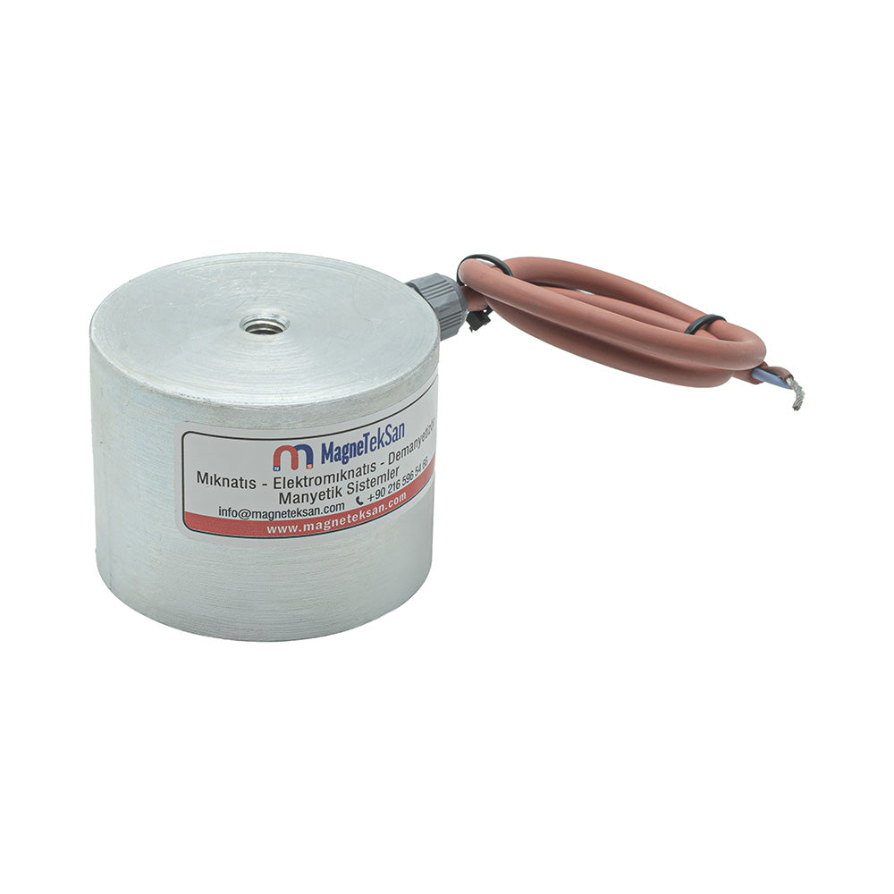 Ø80x60 Electromagnet for Robotic Arms 100V DC Powerful Magnetic Holder