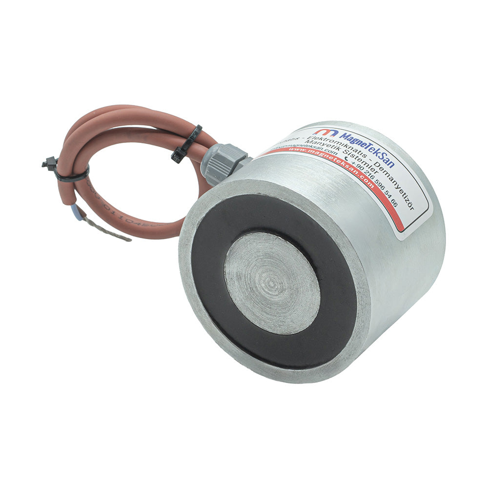 Ø80x60 Electromagnet for Robotic Arms 100V DC Powerful Magnetic Holder