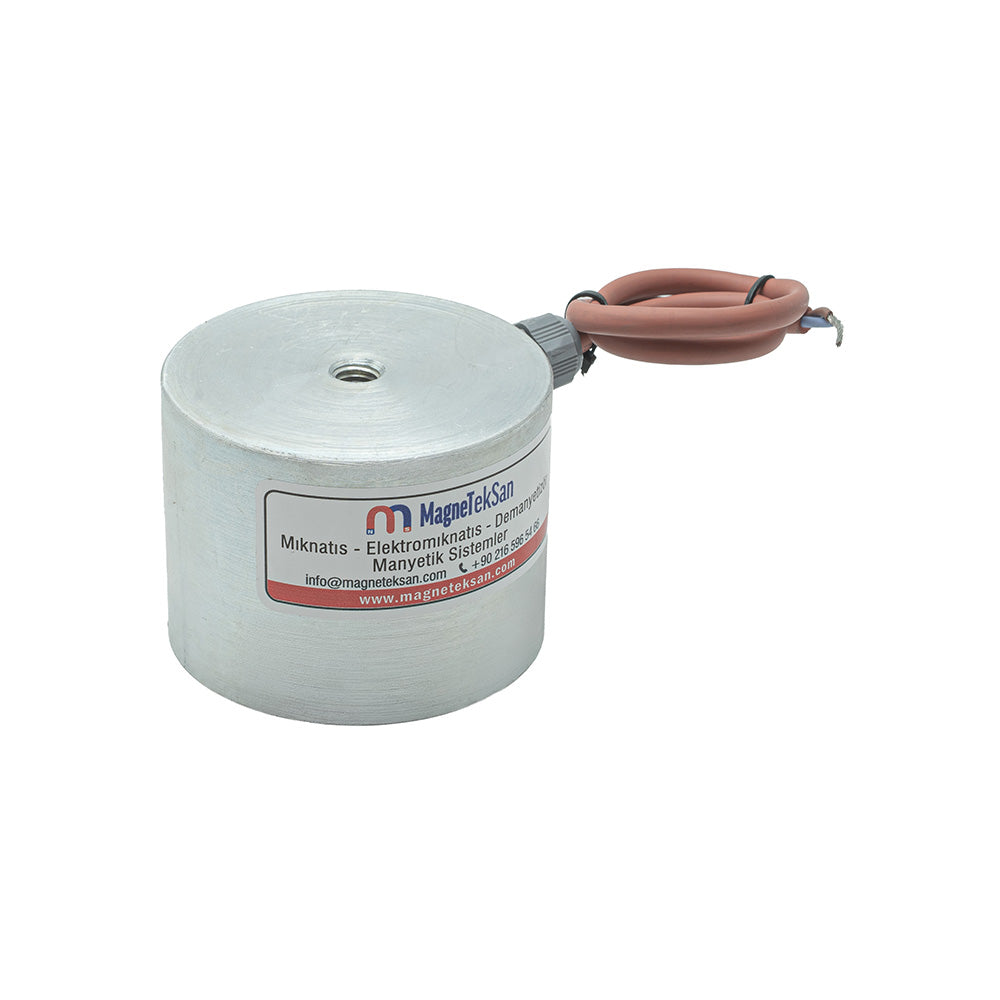 Ø80x60 Electromagnet for Robotic Arms 100V DC Powerful Magnetic Holder