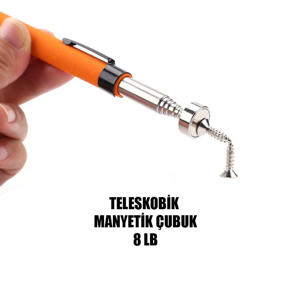 Telescopic Metal Holder Magnet Rod - 8 LB
